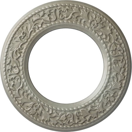 Ekena Millwork Blackthorn Ceiling Medallion (Fits Canopies up to 7 1/2"), 13 3/8"OD x 7 1/2"ID x 3/4"P, Flash Gold CM13BLFLS